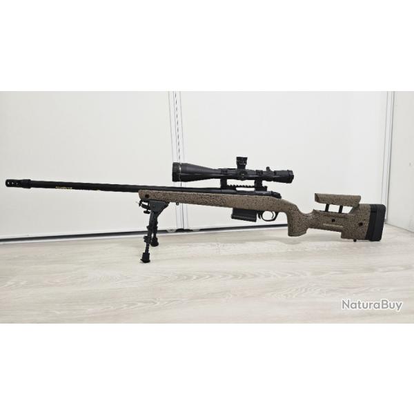 Bergara B14HMR avec lunettes Leupold Vx3i-LRP 6.5-20x50, bipied,mallette tansport et accessoires.