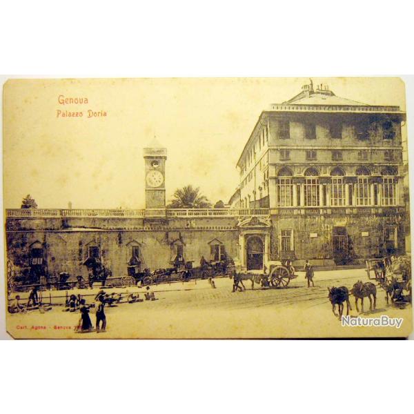 Carte postale ancienne Italie, Gnes - Palais Doria 1900's