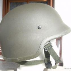 Gefechtshelm 92 - casque Bundeswehr (armée allemande) + couvre casque camo flecktarn. Taille 58-60