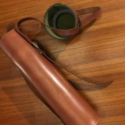 Etui en cuir pour lunette de chasse