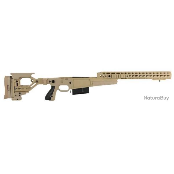 Crosse / Chassis AICS AX - Pale Brown - pour Remington 700 action longue - 338LM