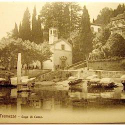 Carte postale ancienne Italie, Tremezzo - Lac de Côme 1900's