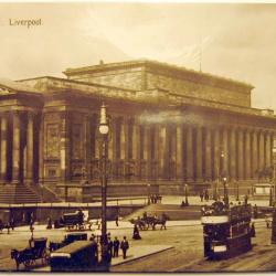 Carte postale ancienne Liverpool - Salle Saint-Georges 1900's