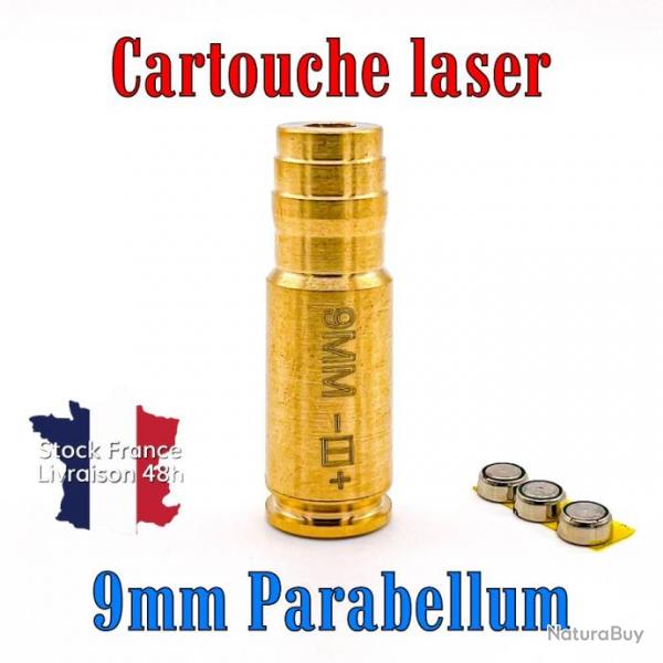 Cartouche laser de rglage calibre 9mm 9x19 modle long - Envoi rapide depuis la France