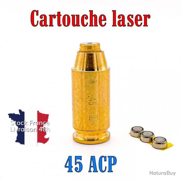 Cartouche laser de rglage calibre 45 ACP - Envoi rapide depuis la France