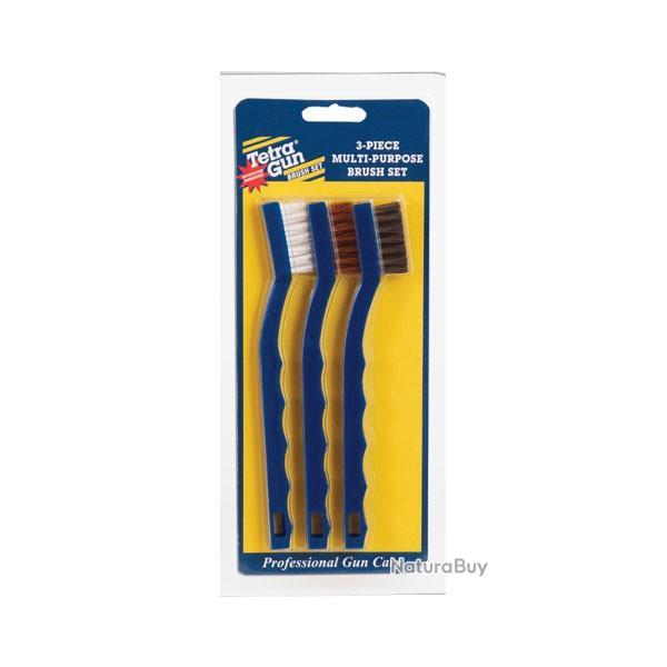 Set de 3 brosses TETRA GUN