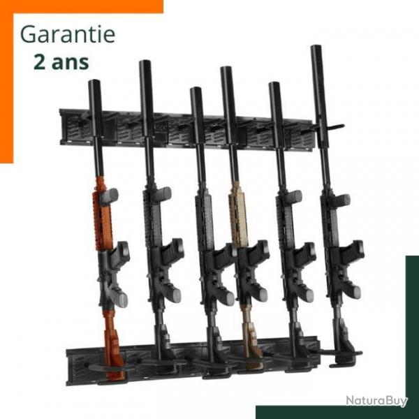 Rtelier vertical pour 6 fusils : Stockage sr pour carabines et fusils - Livraison rapide