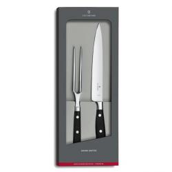 Coffret découper forgé "Grand Maître" (2 pièces), Manche P.O.M. [Victorinox]