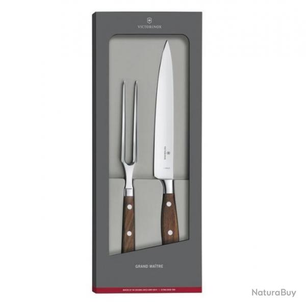 Coffret dcouper forg "Grand Matre" (2 pices), Manche rable [Victorinox]