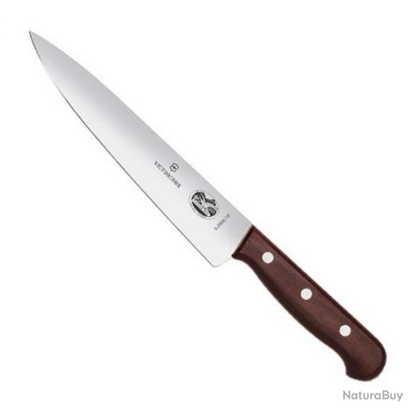 Couteau minceur/cuisine "Wood" (bote), Long. lame 19 cm [Victorinox]