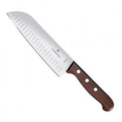 Couteau Santoku alvéolé "Wood" 17 cm [Victorinox]