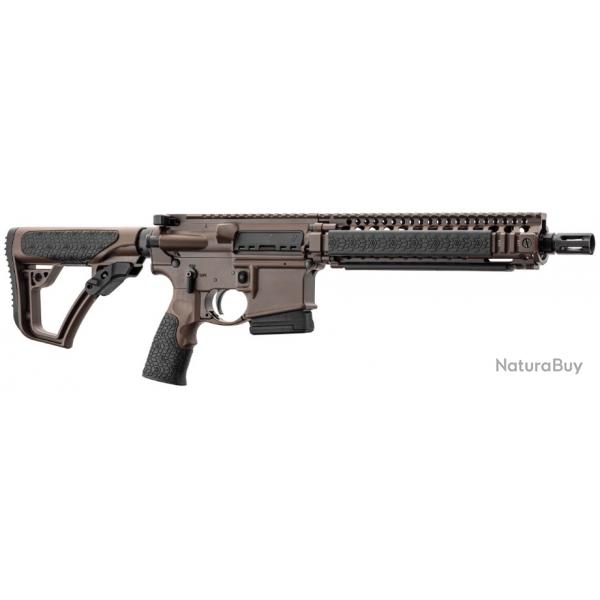 Carabine type AR15 DANIEL DEFENSE MK18 canon court 10.3'' BRUN .223R