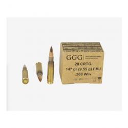 GGG cal.308 Win FMJ 147 grains x 20