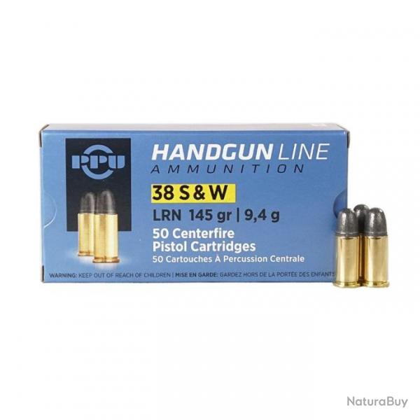 PPU 38 S&W 145grs LRN