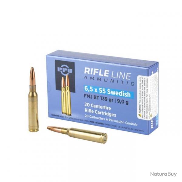 PPU 6,5x55 SWEDISH FMJ BT 139gr