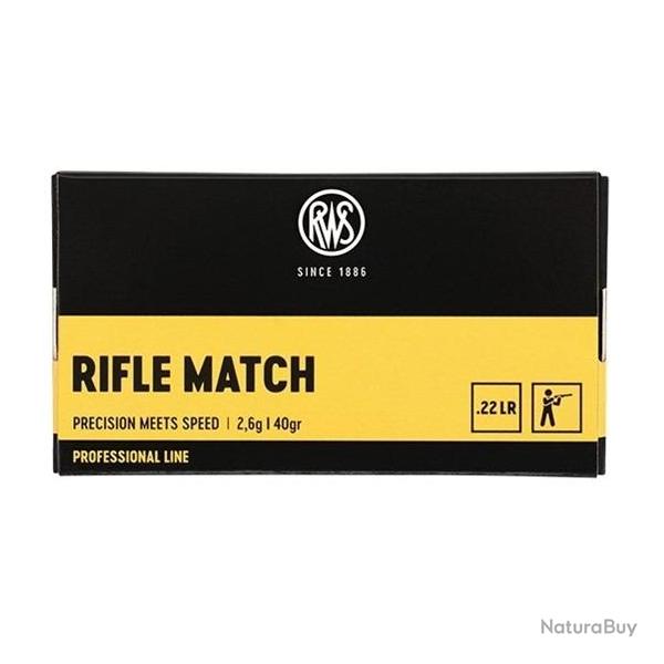 MUNITIONS RWS PROFESSIONAL LINE 22LR RIFLE MATCH