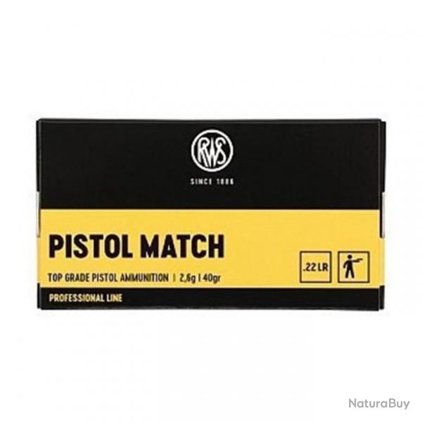 MUNITIONS RWS PROFESSIONAL LINE 22LR PISTOL MATCH