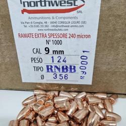 Ogives Northwest 9x19 124gr RNBB