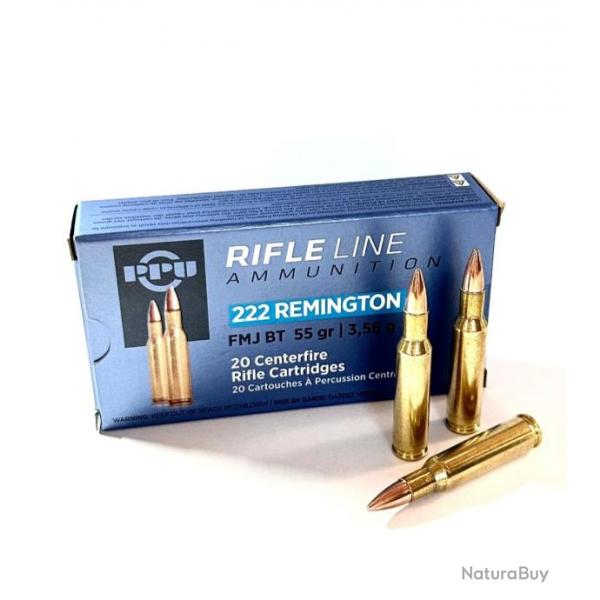 PPU 222 REM FMJ 55gr