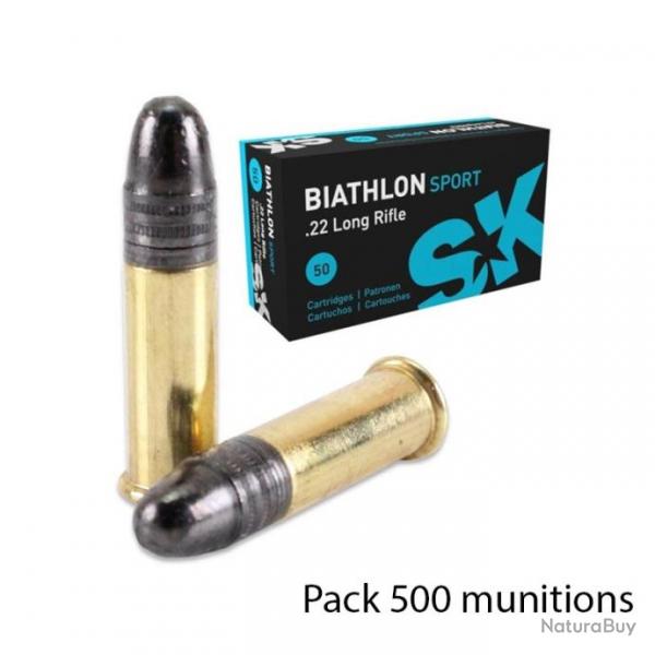 500 munitions SK Biathlon Sport .22LR 