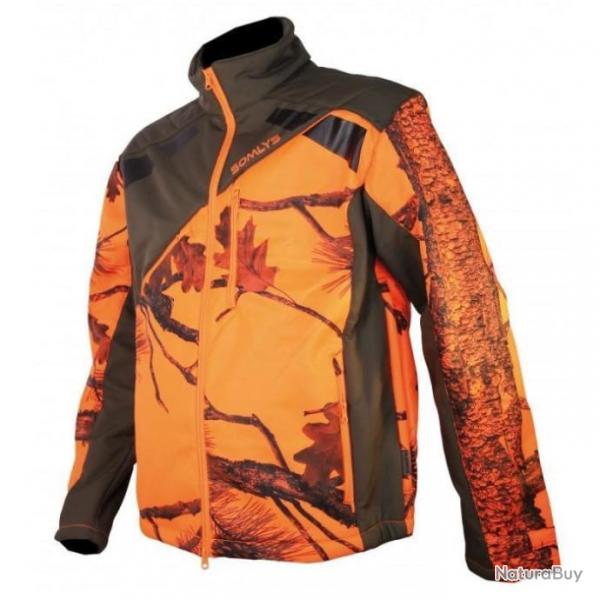 Wahoo ! Veste softshell Somlys Sherpa Camo Blaze 4XL