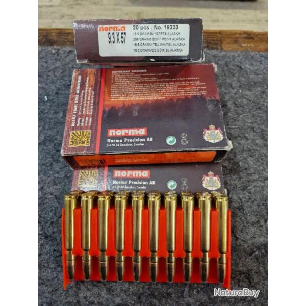 Norma 9.3x57 alaska 286 gr