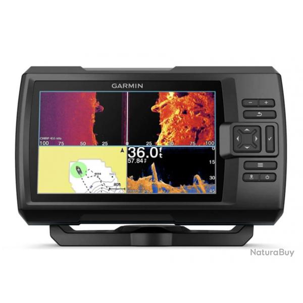 Sondeur Garmin Striker Vivid 7sv Sonde Tableau Arrire SideVu, ClearVu, Chirp Traditionnel 7 pouces 