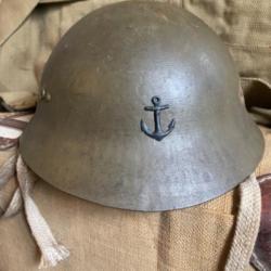 Casque japonais infanterie de marine 1944/45 « last ditch » SNLF IJN Japanese helmet