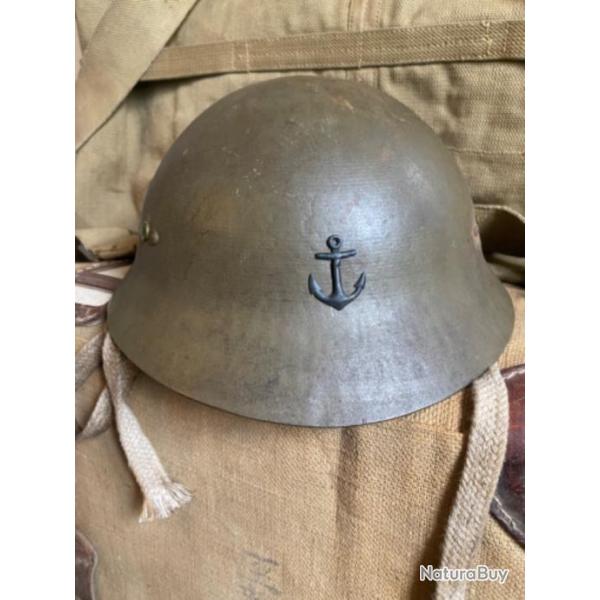 Casque japonais infanterie de marine 1944/45 last ditch SNLF IJN Japanese helmet