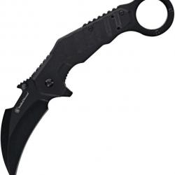 Couteau Smith&Wesson Extreme Ops Karambit A/O Lame Acier 8Cr13MoV Manche G10 Linerlock SW1205008