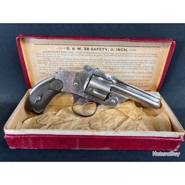 SMITH&WESSON HAMMERLESS 4eme modle cal 38SW