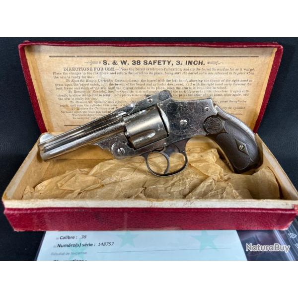 SMITH&WESSON HAMMERLESS 4eme modle cal 38SW