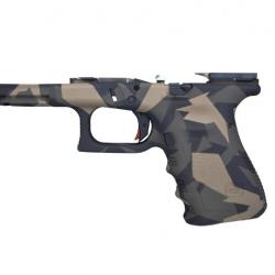 Traitement Cerakote sur Carcasse arme de poing - Camouflage