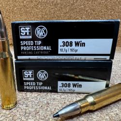 40 MUNITIONS GRANDE CHASSE RWS 308 WIN SPEED TIP PRO  10.7gr