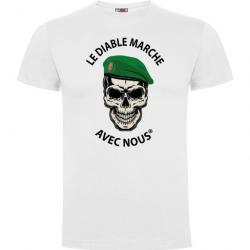 T-shirt Le Diable marche avec nous Coloris Blanc - Army Design