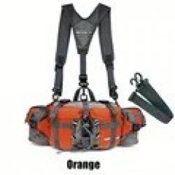 Sac Banane Outdoor Cyclisme Camping Escalade Randonnée Course Bouteille d'Eau Orange