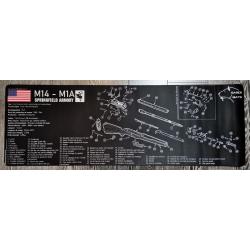 Tapis de démontage/entretien - Marque SABER MATS - SPRINGFIELD M14 - XXL - 88X30CM - En francais