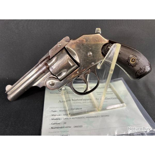 IVER JOHNSON cal 38SW HAMMERLESS