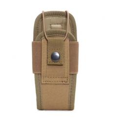 Étui Tactique Extérieur pour Talkie-Walkie - Protection Molle Durable et Polyvalente sable