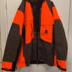 Veste de chasse Spino kevlar U-TEX  Orange/vert