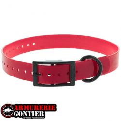 Collier CANIHUNT XTREM PU ROUGE 650mmx25mm