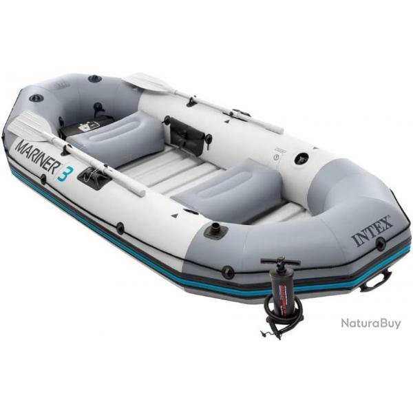 Mariner 3 Inflatable Dinghy 3 Man Boat with Aluminium Oars and Pump - Livraison rapide et gratuite