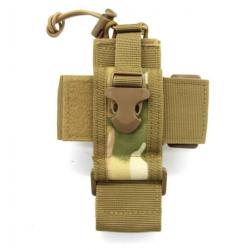 Étui Tactique Réglable pour Talkie-Walkie - Système Molle en Nylon 600D Camouflage