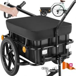 Remorque pour vélo 50kg de charge 70l