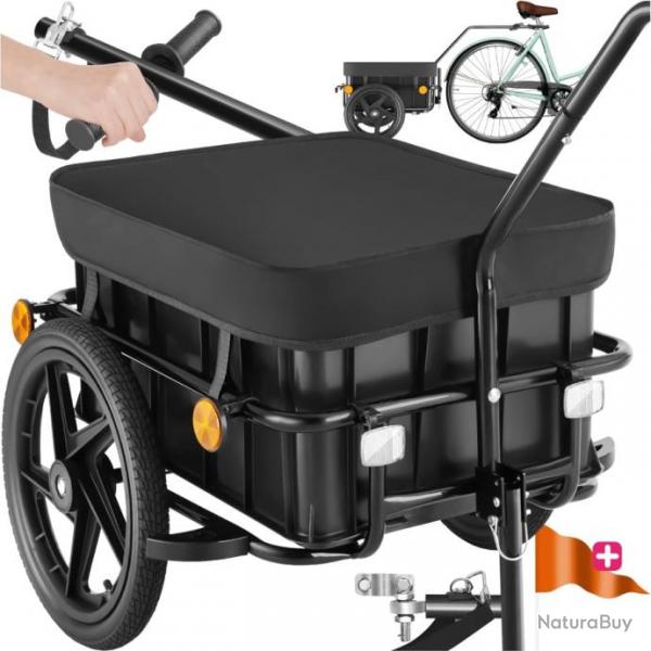 Remorque pour vlo 50kg de charge 70l