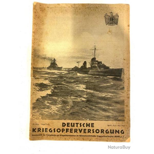 Ancien livre allemand NSKOV berlin avril mai 1942