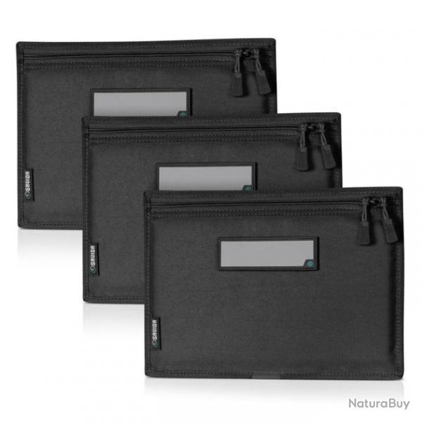 Savior Equipment - Lot de 3 Sacs de Rangement, Noir