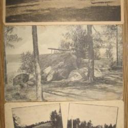 Carte postale ancienne, 3 pièces, Suomi - Finlande Wiborg, Kirkkojoki, Lovisa 1900's