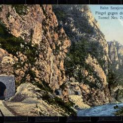 Carte postale ancienne, Bosnia and Herzegovina, Sarajevo - Tunnel 1900's