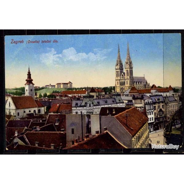 Carte postale ancienne, Zagreb Croatia 1913